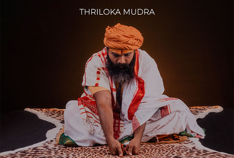 Thriloka Mudra guided by Rev. Chameera Sampath for yoga and spiritual growth.